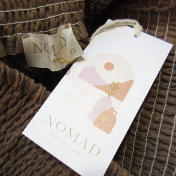 NWT Nomad The Label Aurora Maxi in Cinnamon Linen Pull-on Skirt XS - Picture 6 of 7